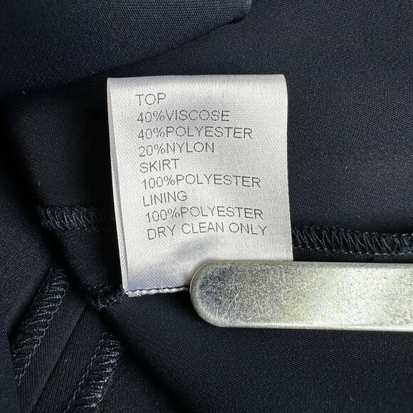 Tadashi Shoji Navy Blue Sequin Evening Gown Formal Dress 10 | Modest Wedding - Picture 7 of 10